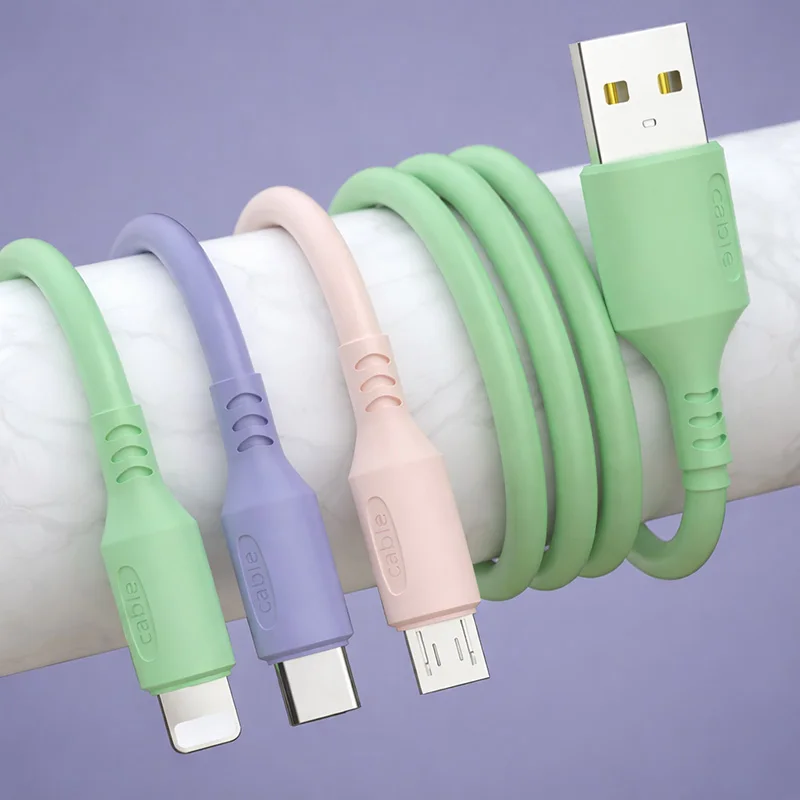 Universal 3-in-1 High-Speed Charging & Data Sync Cable - 6A Fast USB Charger Cord