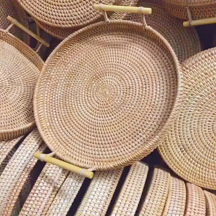 Ручной сегмент) Rotan Бинауральный ручной рабочий стол Voedsel Brood Opslag Фруктовый