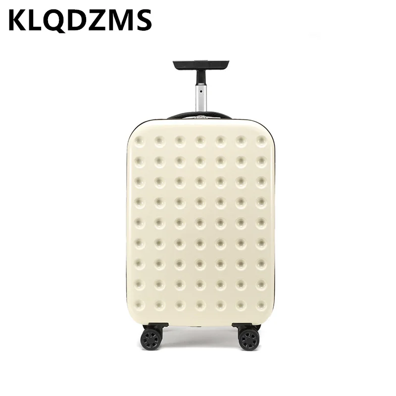 

Портативный складной чемодан KLQDZMS из АБС-пластика, 20 дюймов, 24 дюйма