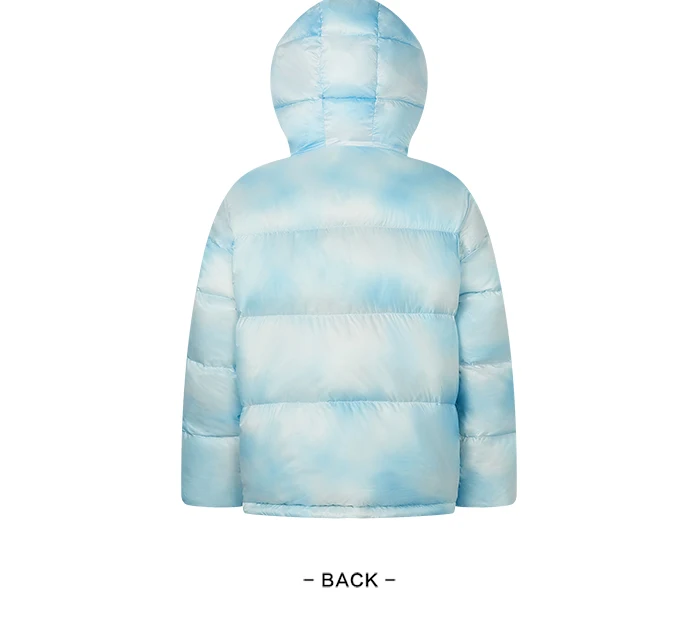 Down Jacket Women Halo-Dyed All-Over Hooded Bread Coat Trendy Winter Sweet Cool Oversize Jacket