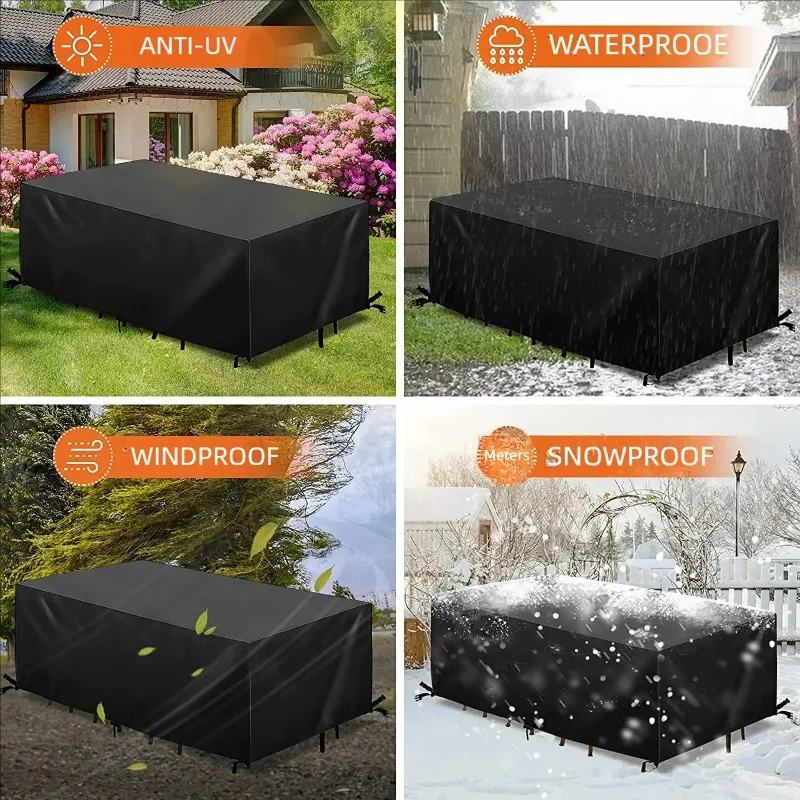 130 Size Customizable Outdoor Garden Furniture Cover Patio Chair Cover Waterproof Dust