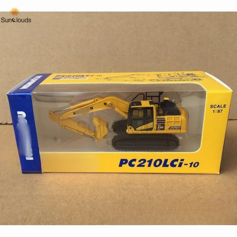 For Komatsu Model Alloy 1:87 Scale PC210LCi-10 Excavator Die Cast Model Toy Car & Collection Gift & Display & Souvenir Ornaments