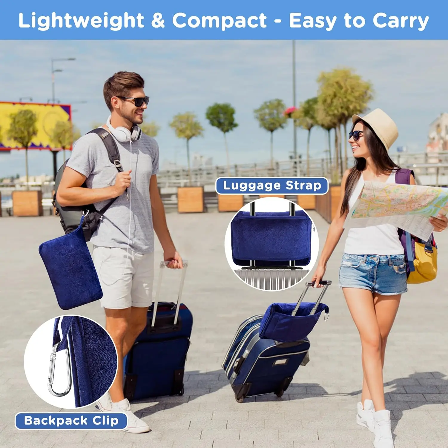 2 In 1 Travel Pillow and Blanket 2