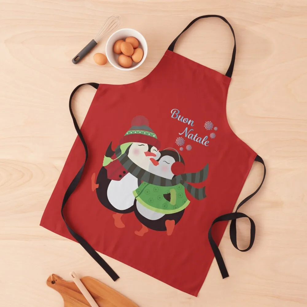 

buon Natale Apron with personal logo Women Kitchen Sexy kitchen clothes Apron