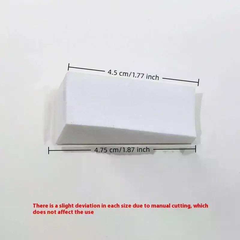 20/50Pcs White Triangle Soft Sponge Nail Brush DIY Gradient Gel Manicure Tool Makeup Blush Smudge Sponge