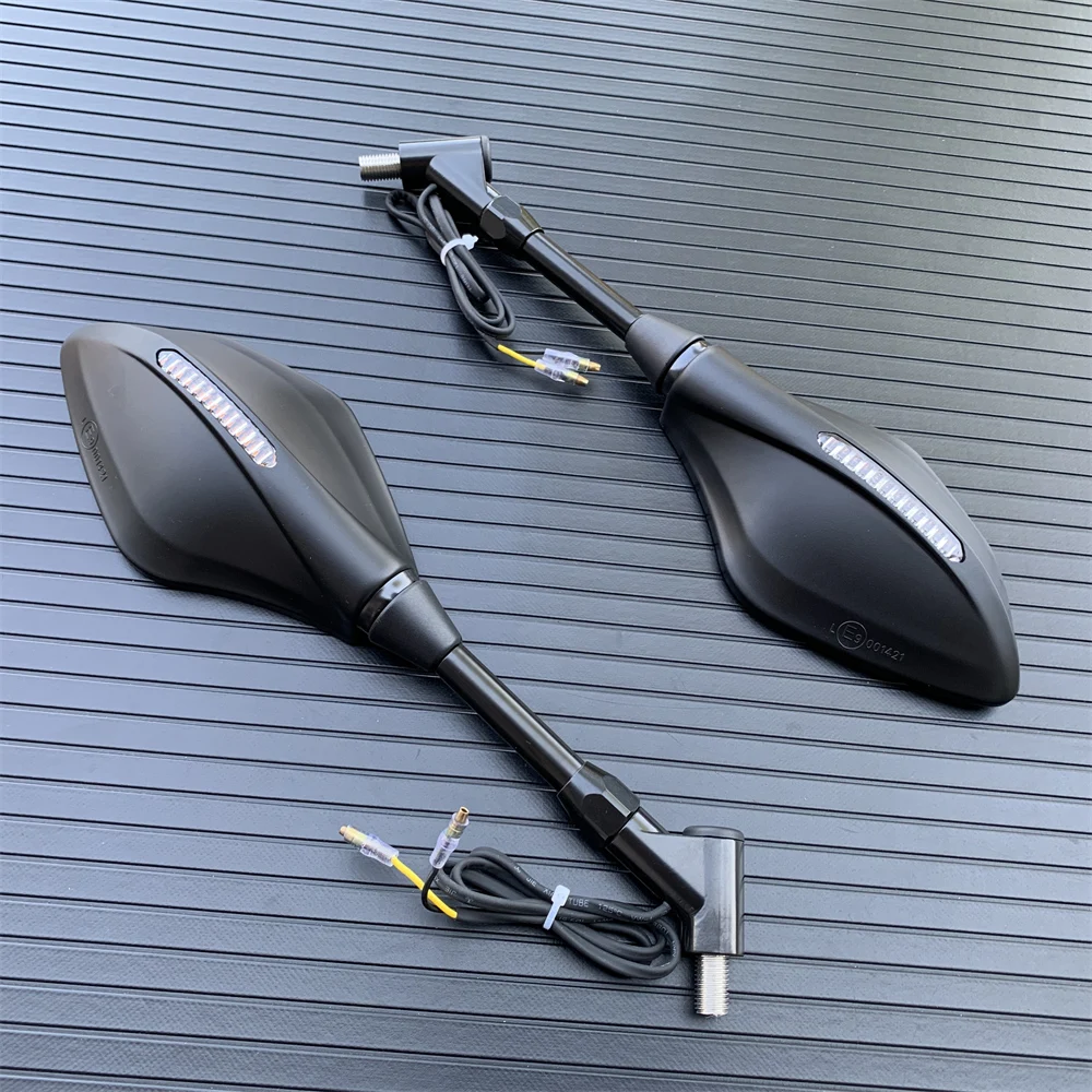 Black Rear Side Mirrors For Yamaha MT-25 MT-03 MT-07 MT-09 FZ Series Motorcycles – TDR Aftermarket Replacement