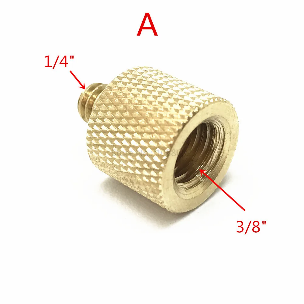 Jadkinsta 1/4" to 3/8" 5/8" to 1/4" Male Female Cold Hot Shoe Thread Screw Mount Adapter Tripod Plate Screw for SLR Camera