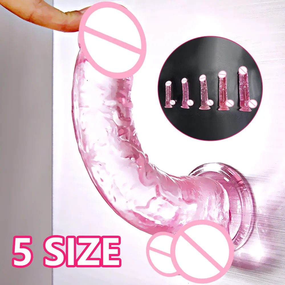 Soft Silicone Jelly Penis With Cock Adults Toys Sex Shop Big Butt Plug For Woman Anal Sex Toy Realistic Huge Suction Cup Dildo - Dildos pic