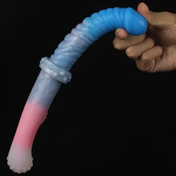 QKKQ Long Double Dildo Vaginal Anus G-Spot Orgasm Masturbators Soft Lesbian Sex Toys For Female Male Anus Plug Sex Products 2