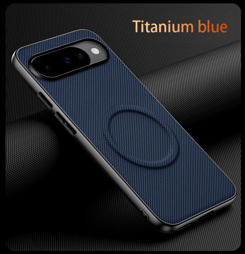 Sleek Matte Magnetic PU Leather Phone Case with Metal Lens Frame Cover