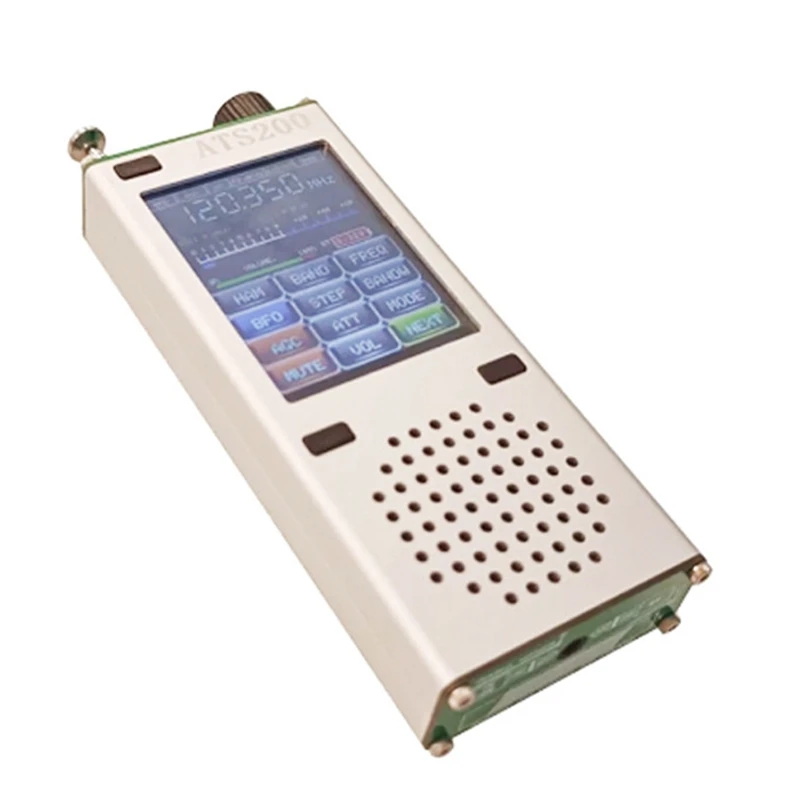 ATS200 풀 밴드 라디오 SI4732 + ESP32 + 블루투스 + 2.4 인치 터치 디스플레이 FM AM LSB 멀티 모드 라디오, 내구성 쉬운 설치, 사용하기 쉬운