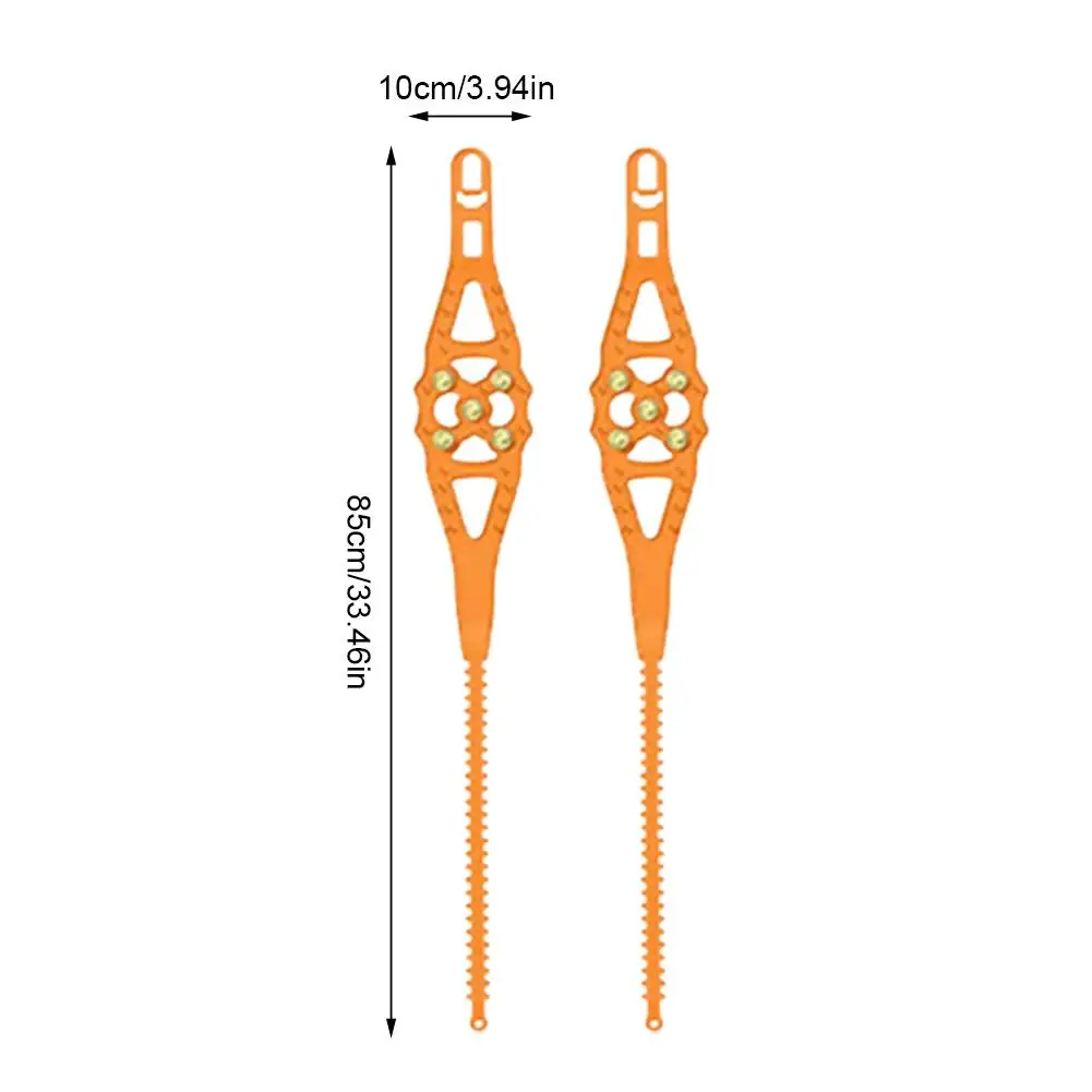 Car Tire Chains 4Pcs Winter Snow Anti-Skid Tyre Cable Ties Auto Outdoor Snow Tire Tyre Anti Skid Chain Emergency Accessories