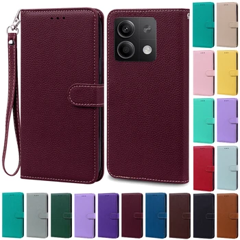 For Redmi Note 13 Case For Xiaomi Redmi Note 13 Pro 4G Case Leather Wallet Flip Case For Redmi Note 13 Pro Plus 5G Cover Fundas