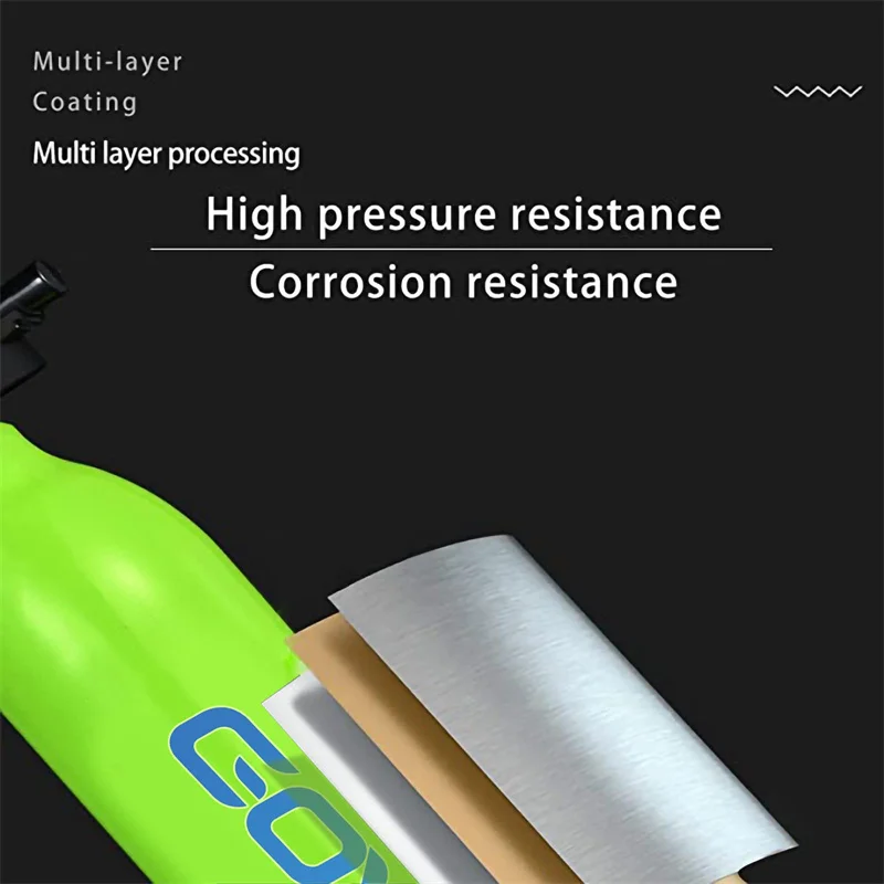 Scuba Cylinder Tank GOYOJO 0.5 Liter Mini Tank Diving Scuba 5-10 Minutes Underwater Breathing Equipment Portable Diving Tank Oxygen Kit scuba cylinder tank