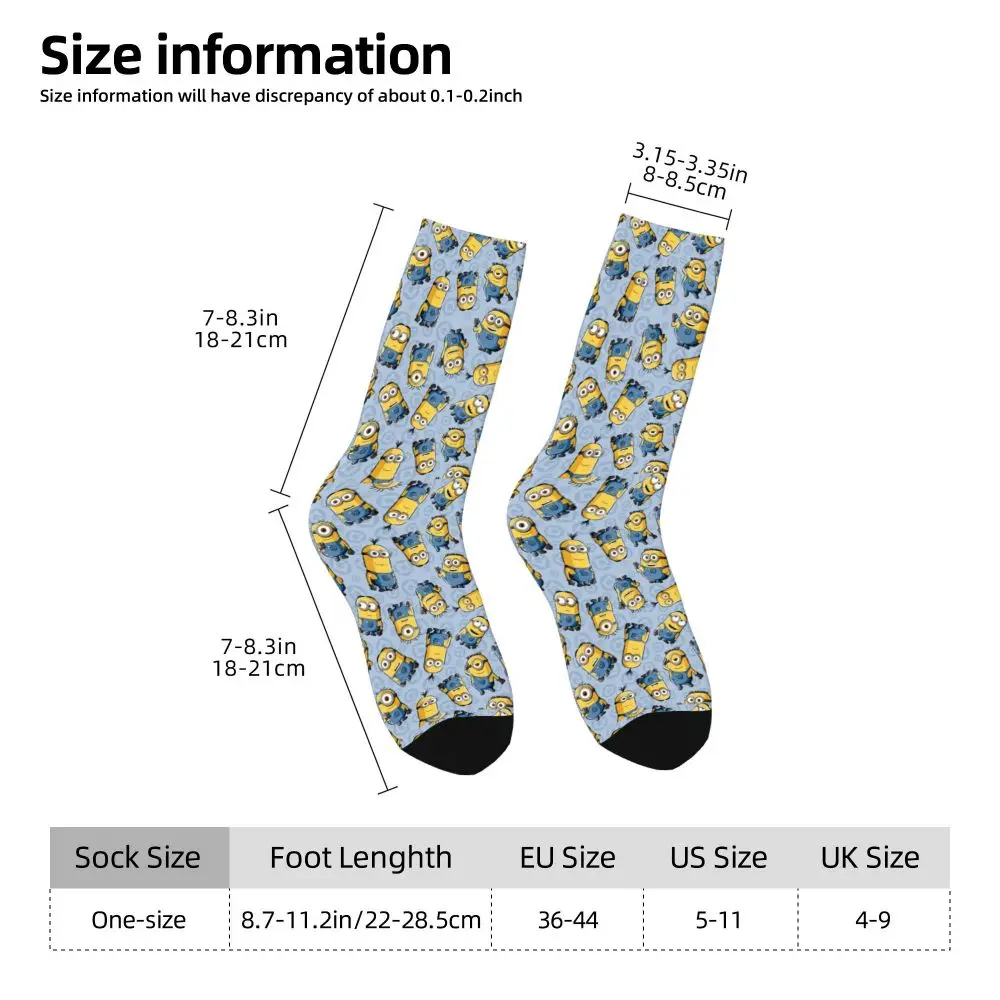 Custom Cool Print M- Minions Cartoon Socks for Women Men Stretchy Summer Autumn Winter M- Minions Bananas Crew Socks 185 S58b2d8c952db42ebbb186090eeb1e279f