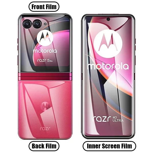 3-in-1 Full Cover Clear HD Hydrogel Screen Protector Film