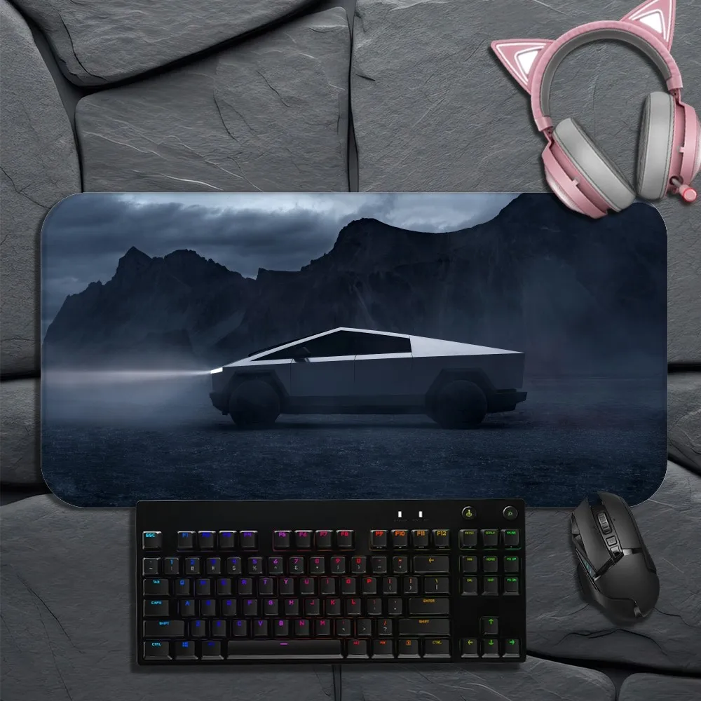 T-Tesla C-Cybertruck  mousepad Non-slip Lockedge Office Student Gaming Thickened Large Writing Pad Cushion 4
