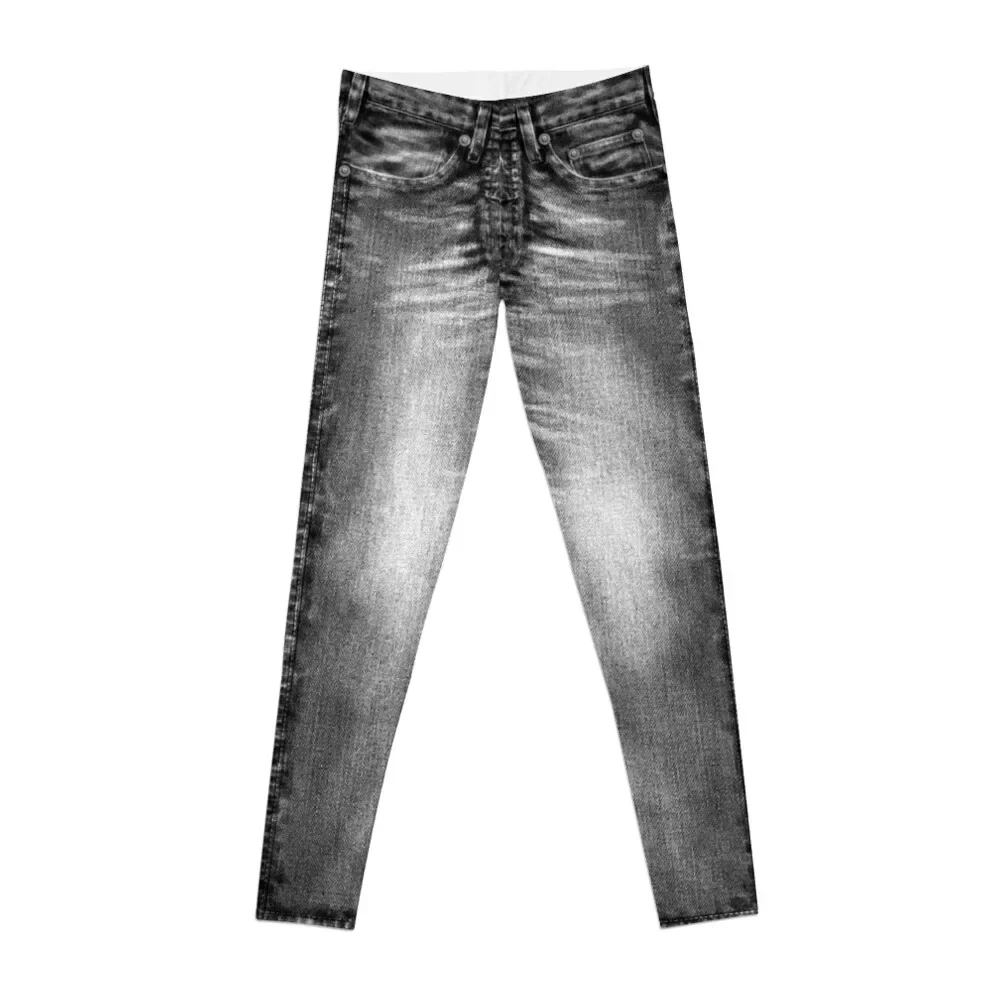 

Acid Wash Style Black Jeans Leggings trousers gym womans Women's fitness Womens Leggings