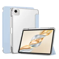 Premium Tablet Cover with Folding Flip Stand and Pencil Holder for Honor Pad X9 Pro11.5 (Ice blue)
