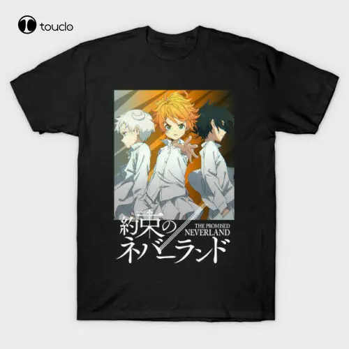 

Yakusoku No Neverland The Promised Neverland Squad Anime Black T-Shirt S-5Xl Tee Shirt Fashion Funny New Xs-5Xl