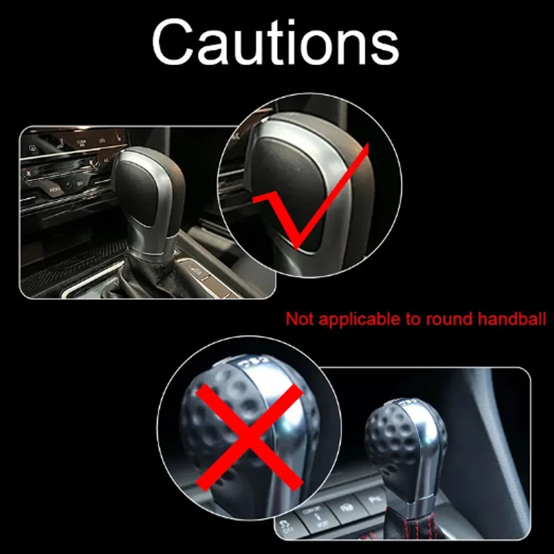 DSG Gear Shift Knob Side Cover Black Chrome Leather Carbon DSG Shift Knob For Vw Golf 6 7 R GTI Passat B8 CC R20 Jetta Mk6 GLI