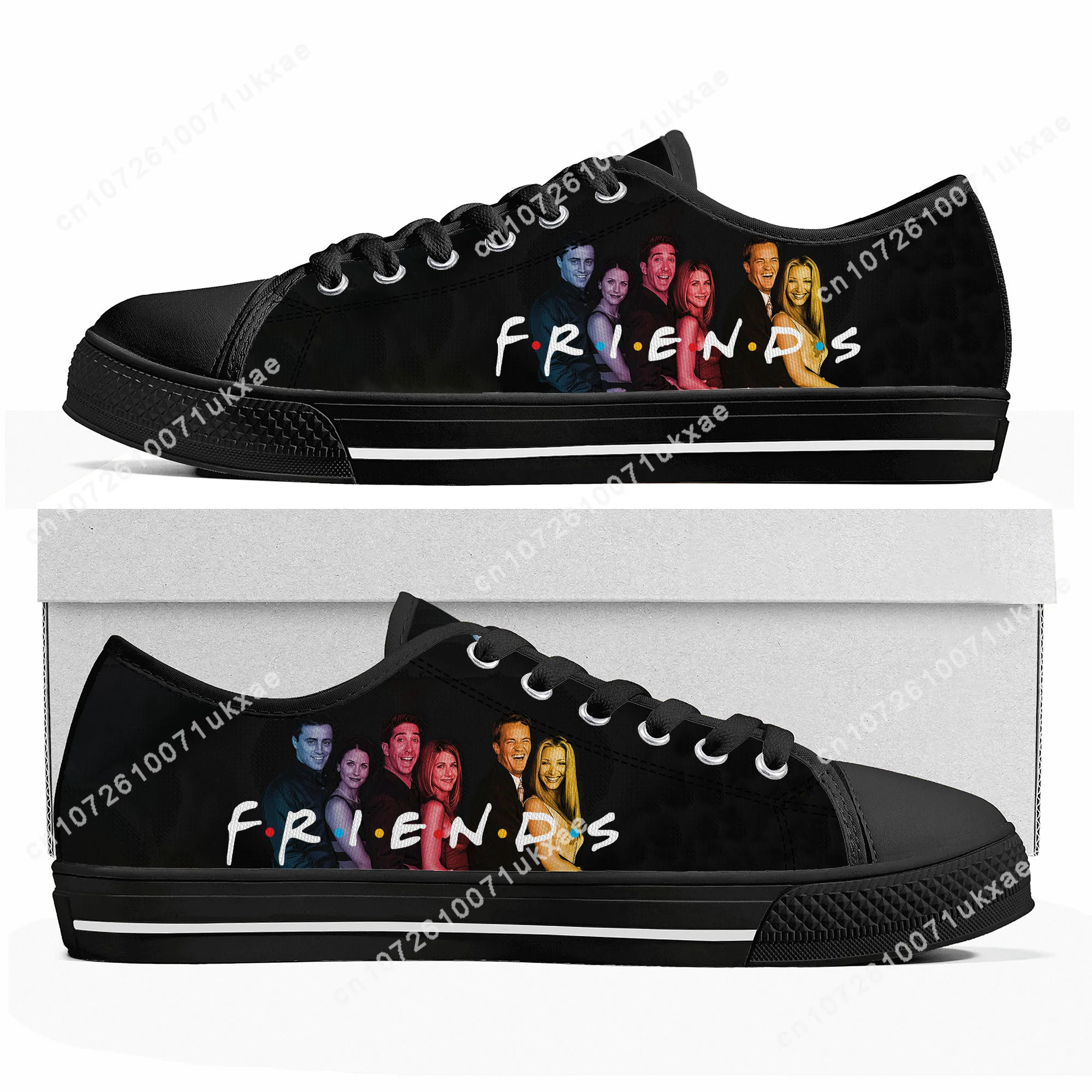 

Friends TV Show Central Perk Coffee Low Top Sneakers Mens Womens Teenager Canvas Sneaker Casual Custom Made Shoes Customize Shoe