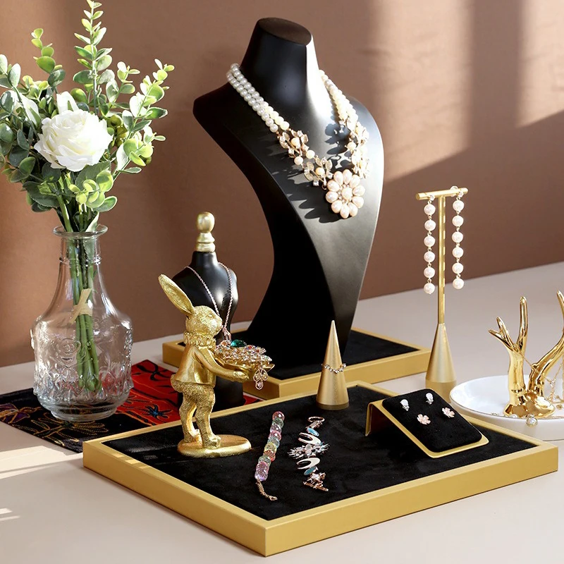 Necklace Display Stand for Jeweler Sellers Store Special Jewelry Showcase Holder Jewelry Necklace Rack Storage Props Accessories