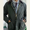 Gddqsdc Vintage Hunting Wax Jacket Men's Casual Bbra Workwear Replica Oil Cloth Jacket Zipper 2