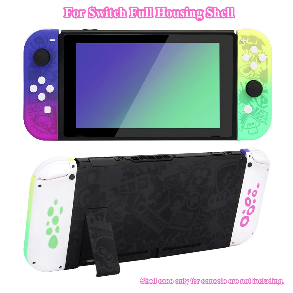 For NS Switch DIY Console Back Plate Shell Matte Joycons Controller