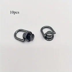 10 - Piece Bag and Case Hardware Accessory Set with Screws (Black)