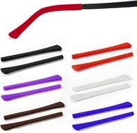 20pcs DT001 Soft Silicone Anti Slip Eyeglasses Glasses Temple Tips Accessories Optical Frame Temples Square hole 1