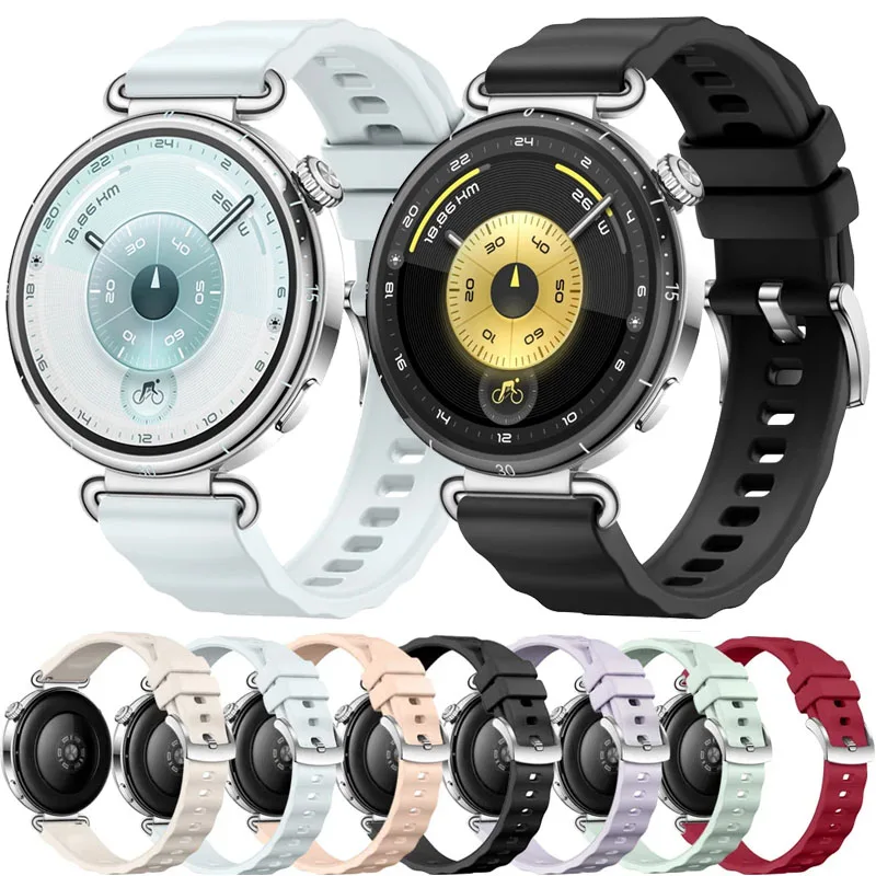 Premium 18mm Official Wave Silicone Watch Strap - Enhanced Comfort & Style