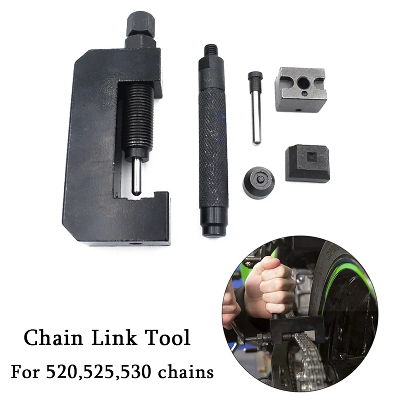 

Tools Chain Riveter Punching Chain Link Installation 520/525/530/Oil Seal Chain Disassembling Tool Motorcycle Spare Parts