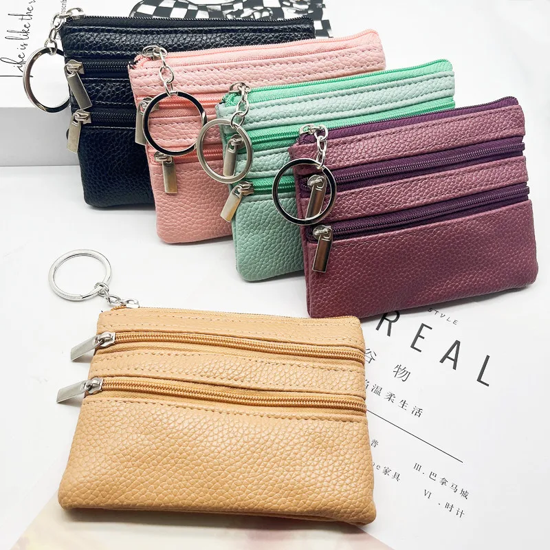 

Women Men Kids PU Leather Coin Purse Female Mini Wallets Women Zipper Coin Purses Children Storage Pocket Bags Pouch Coin Credit