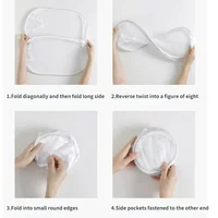 Mesh Foldable Dirty Clothes Basket, Monochrome Minimalist Dirty Clothes Basket, Household Bathroom Laundry Basket 6