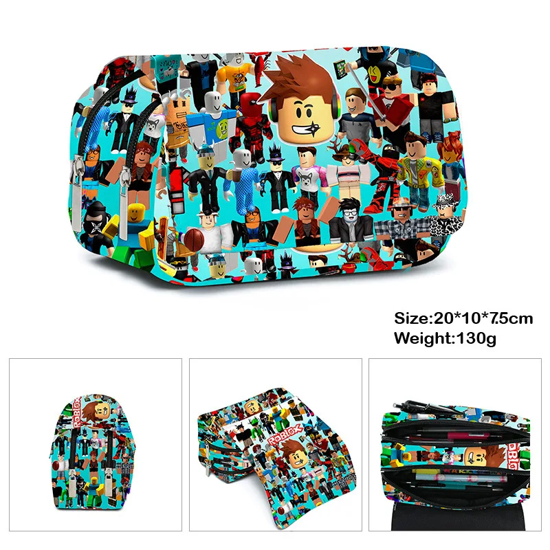 

Upgrade Full Printing Products Peripheral ROBLOX Double-layer Pencil Case Pencil Case Primary and Secondary School Student Gifts