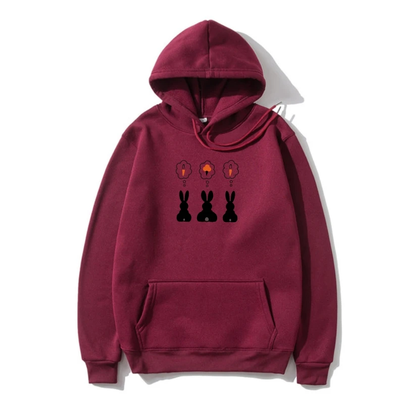 

Gino Gelato Bunny Bunnies Rabbi Cony Levere Jack Ice Icecream Cone Carro Summer Hare Men's Pure Cotton Fleece Pullover