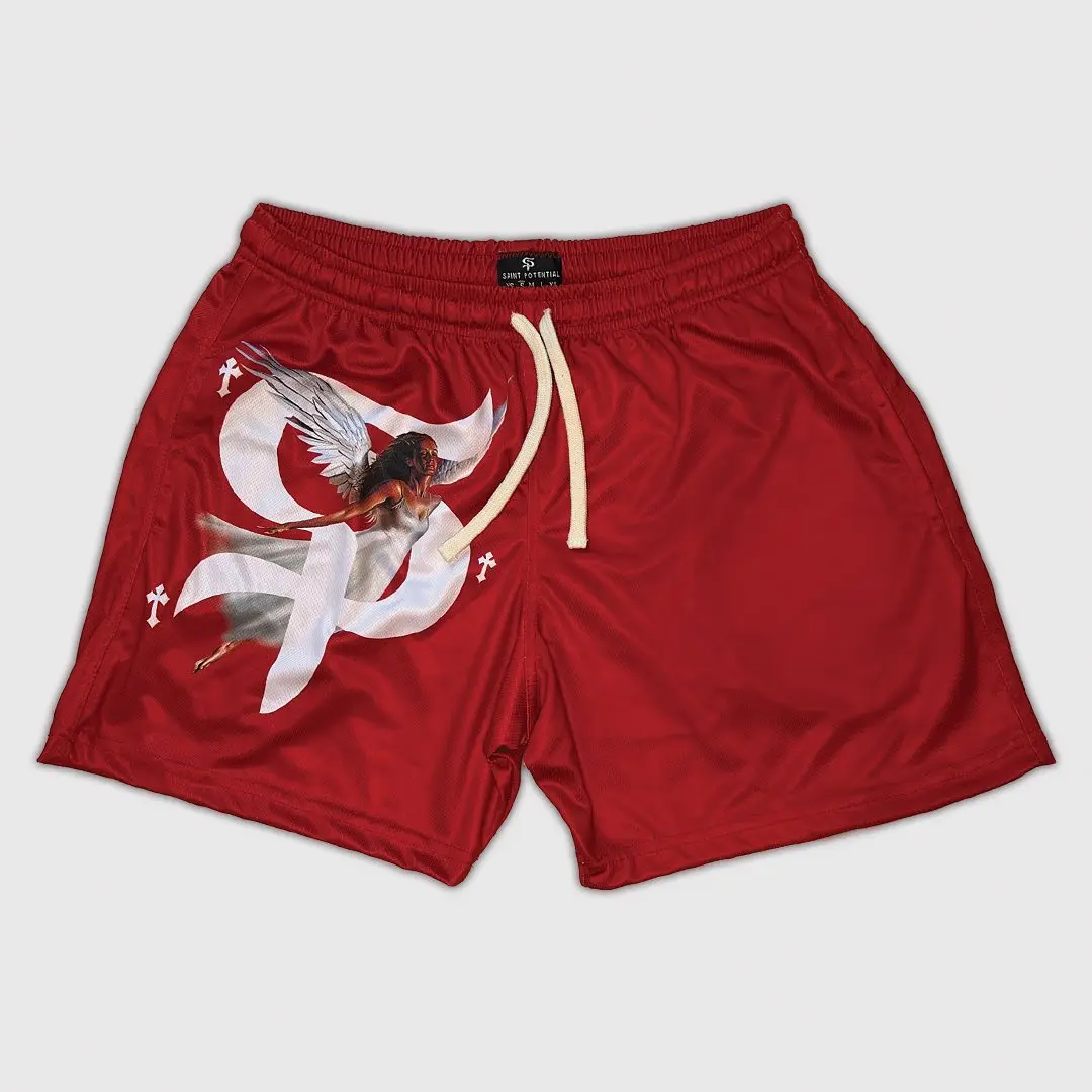 Saint Potential Mesh Shorts Gym Basketball Running GBT Women's Men's Clothing Saintpotential The GBT Brand Designer Male Shorts
