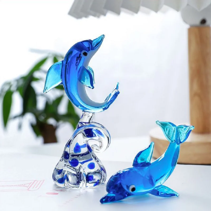 1 Piece Romantic Crystal Glass Creative Cute Little Dolphin Birthday Wedding Present Hot Sale