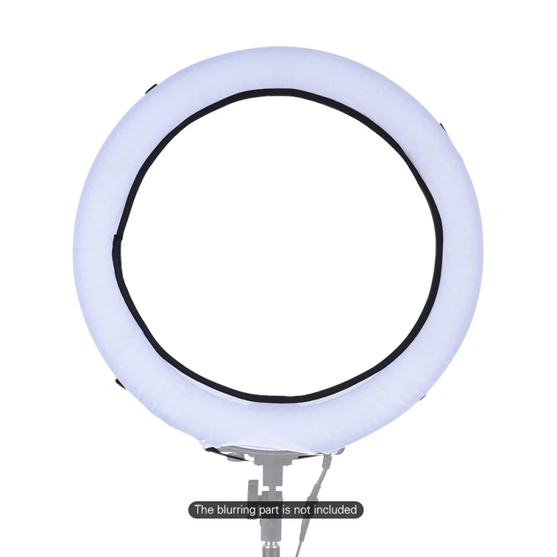 Andoer Photography Video Flash Speedlite Light Soft Cloth Diffuser Kit for Andoer LA-650B LA-650D FA-75D/C Any 18" Ring Light