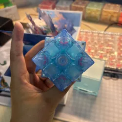 Gan13 Maglev YuLan 3x3 Cube Small Transparent Blue Limited Edition Magic Cube 3x3x3 GAN13 Maglev Coloré Collectible Magic Cube