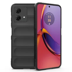 Soft Liquid Silicone Protective Case with Anti - Slip Shockproof Bumper - Moto G54 5G EU (01 - black)