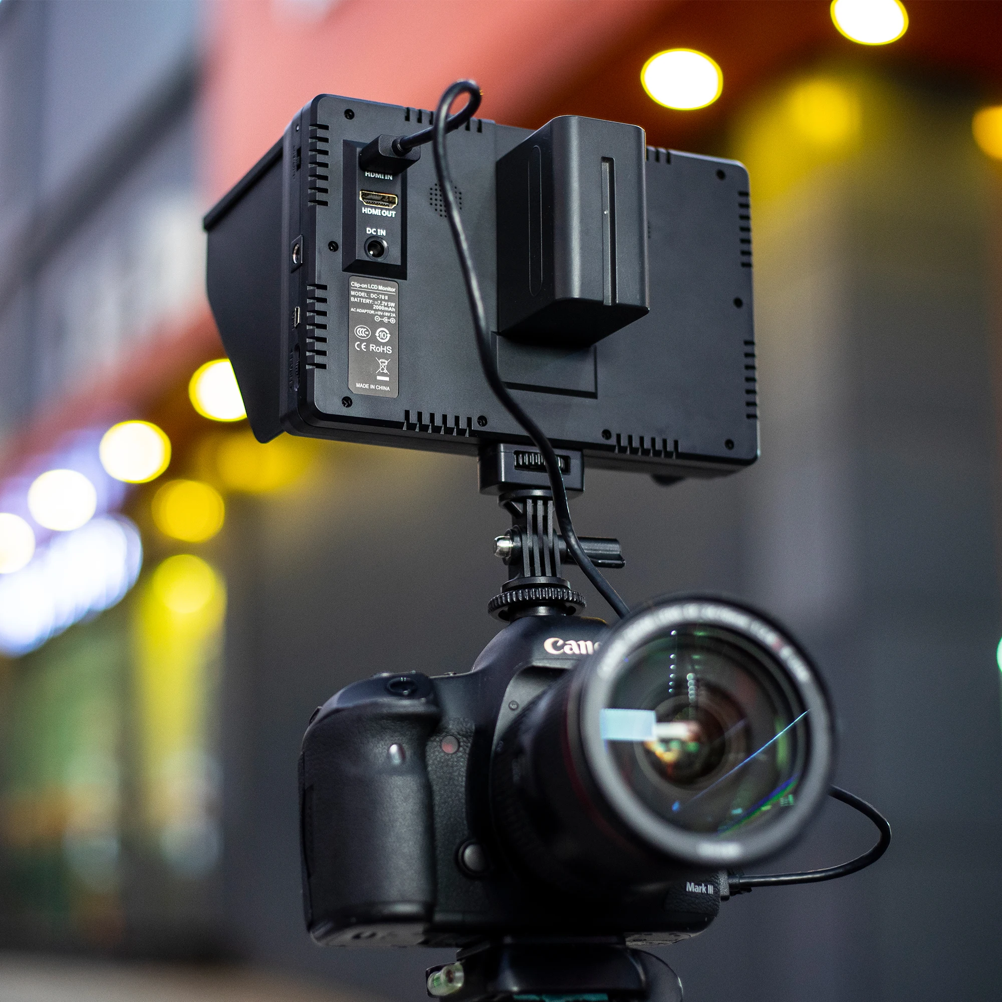 external lcd screen for dslr camera made in china