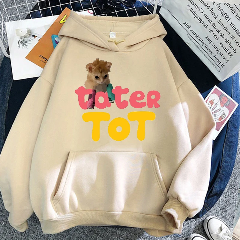 

Tater Tot Hoodies Spring/Autumn Women Aesthetic Clothes Unisex Funny Hoodie Harajuku Sudaderas Fashion Casual Men Sweatshirts