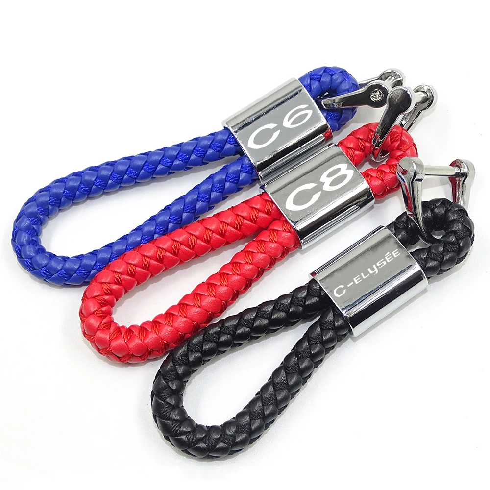 Portachiavi Auto In Pelle Metallo Per Citroen C1 C2 C3 C4 C4L C5 Ami Berlingo Cactus Picasso Vts Jumpy Nemo Xsara Accessori Portachiavi