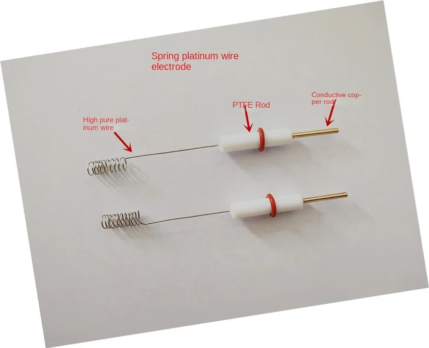 

Coil Spring Platinum Wire Electrode Platinum Wire Auxiliary Electrode Ptfe Coat