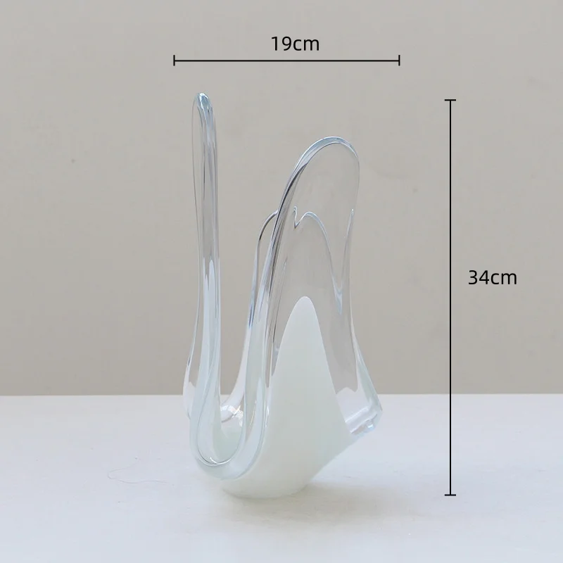 Glass Craft Transparent Geometric Desktop Storage Container Fruit Tray Flower Vase Glass Ornament Room Decoration Accessories 5