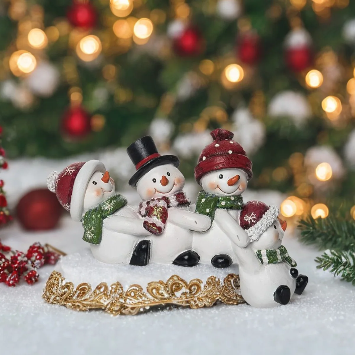 Cute Snowman Resin Decor 3