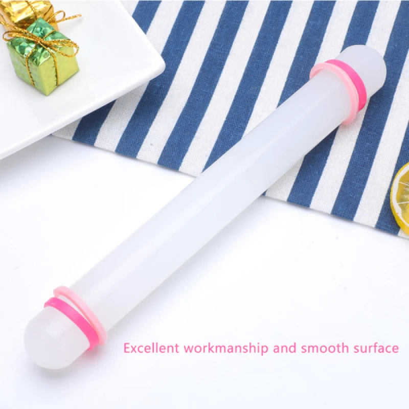 

23cm Kitchen Rolled Fondant Tools Silicone Rolling Pin Cupcake Decorating Roller Cake Decorating Tools Mini Baking Cook Tools