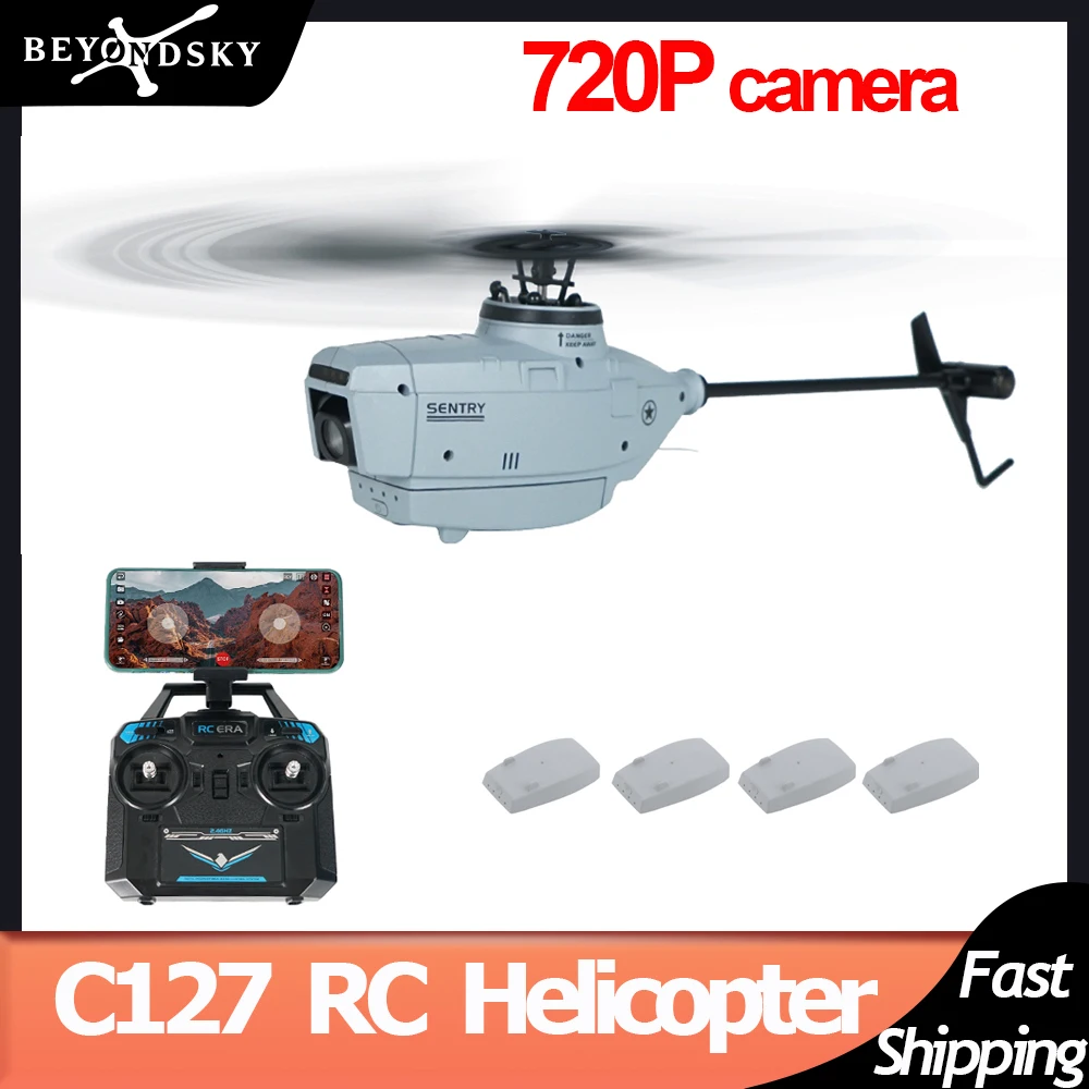 C127 RC Helicopter 2.4G 4 Channel 4 Propellers 6 Axis Electronic